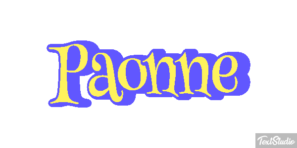 Paonne Efeito do texto