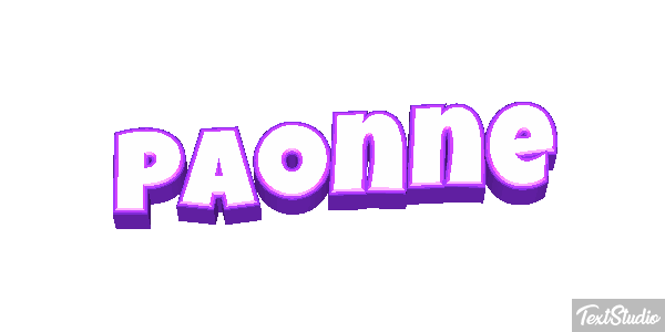 Paonne Efeito do texto