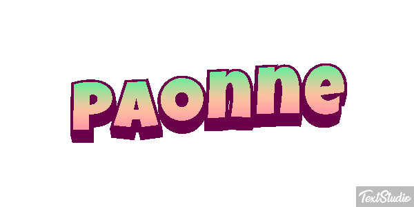 Paonne Efeito do texto