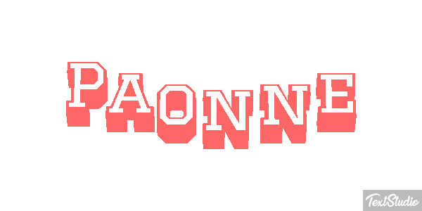 Paonne Efeito do texto