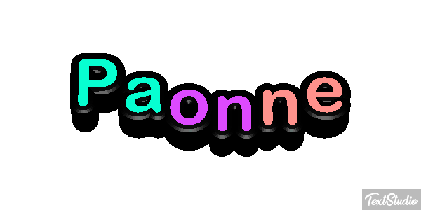 Paonne Efeito do texto
