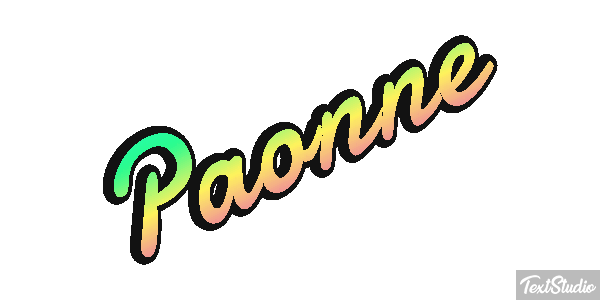 Paonne Efeito do texto
