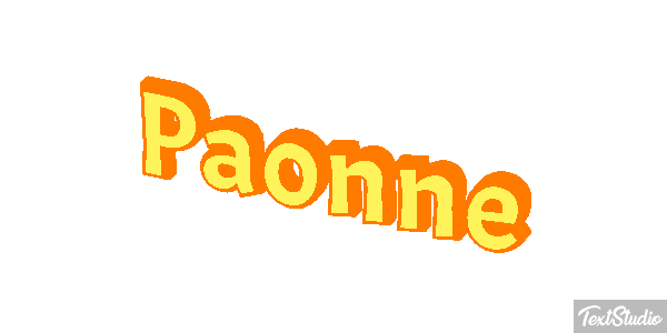Paonne Efeito do texto