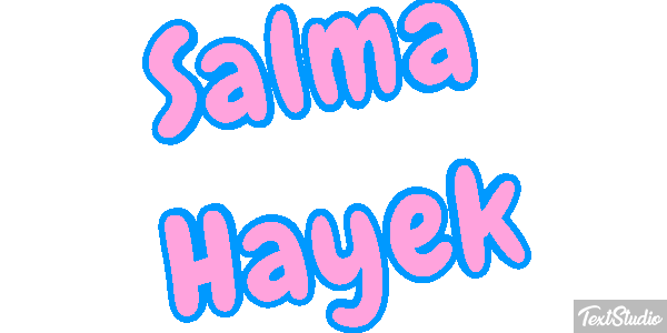 Salma Hayek Efecto de texto