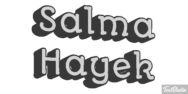 Salma Hayek Efecto de texto
