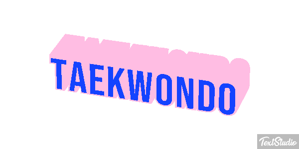 Taekwondo Tekst effect