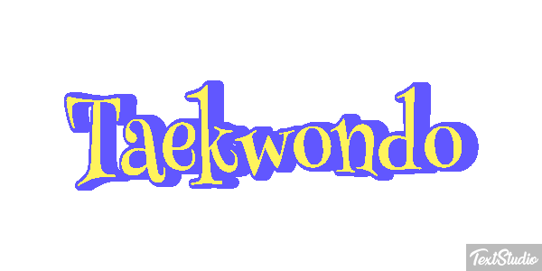 Taekwondo Tekst effect