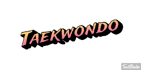 Taekwondo Tekst effect