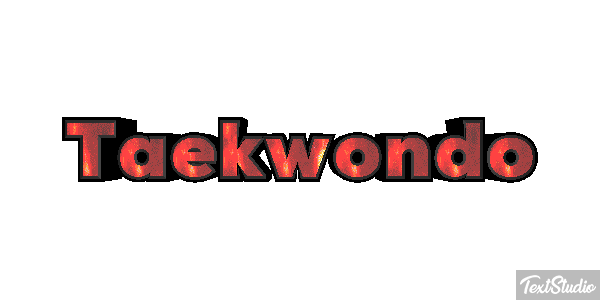 Taekwondo Tekst effect