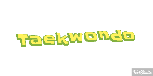Taekwondo Tekst effect