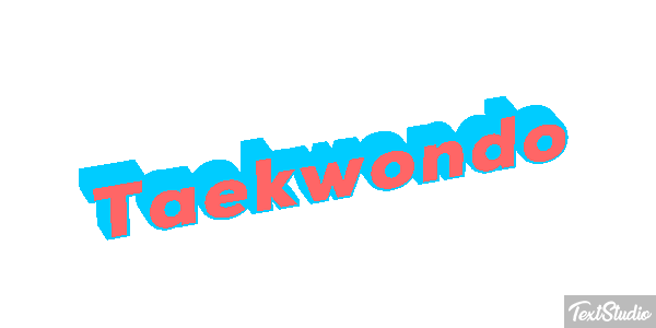 Taekwondo Tekst effect