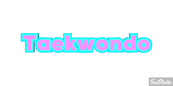 Taekwondo Tekst effect
