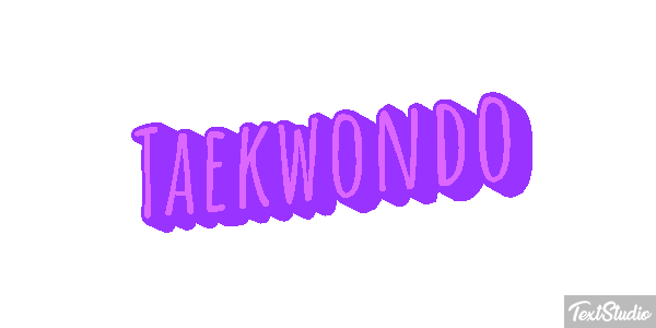 Taekwondo Tekst effect