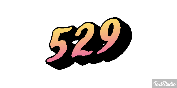 529 Text effect