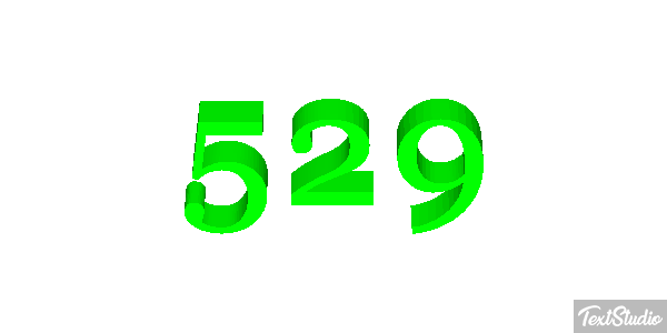 529 Text effect