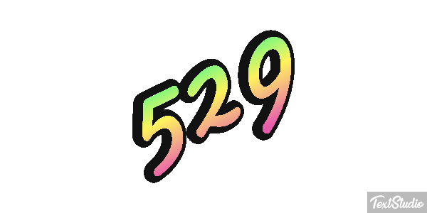 529 Text effect