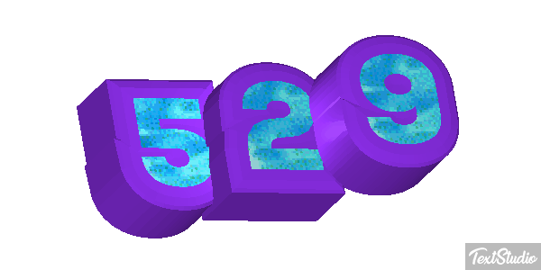 529 Text effect