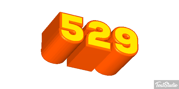 529 Text effect