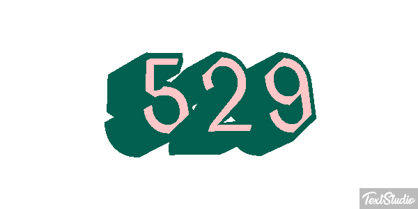 529 Text effect