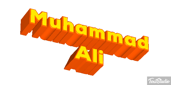 Muhammad Ali Effetto testo