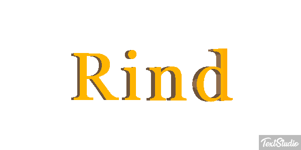 Rind Effetto testo