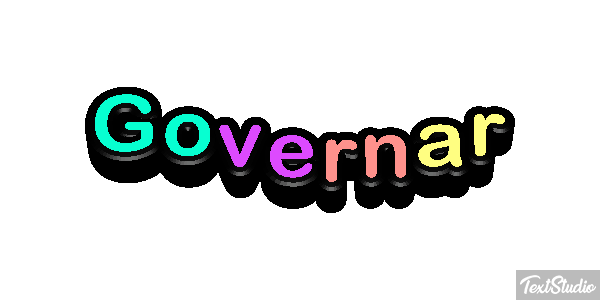 Governar Text effect