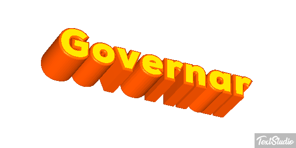 Governar Text effect