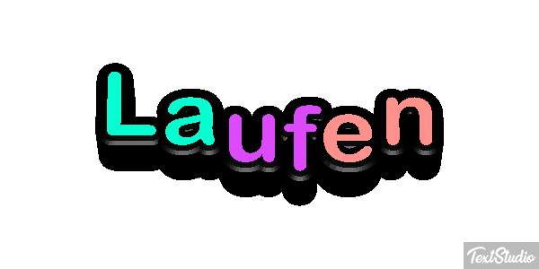 Laufen Texteffekt
