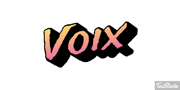 Voix Effet de texte