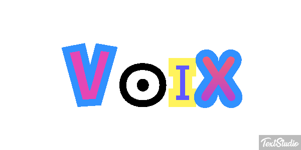 Voix Effet de texte