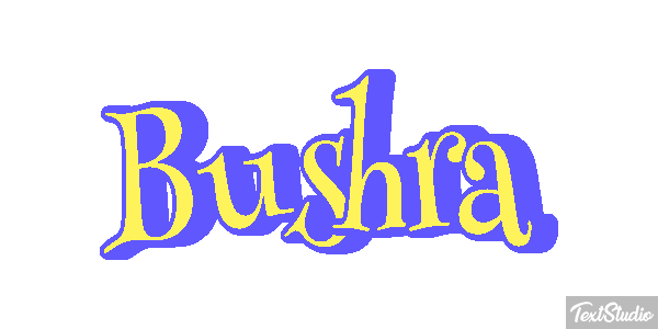 Bushra Effetto testo