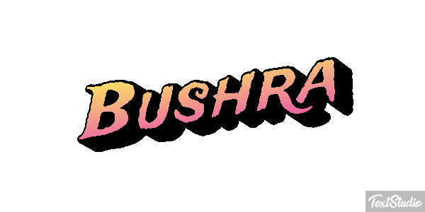 Bushra Effetto testo