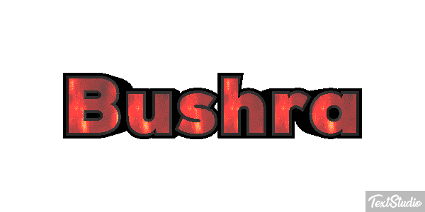 Bushra Effetto testo