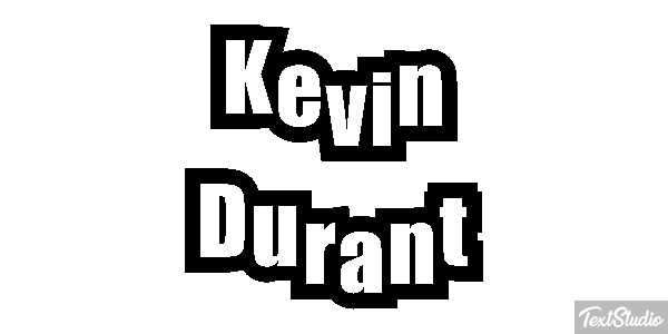 Kevin Durant Efecto de texto