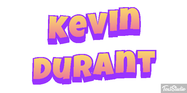 Kevin Durant Efecto de texto