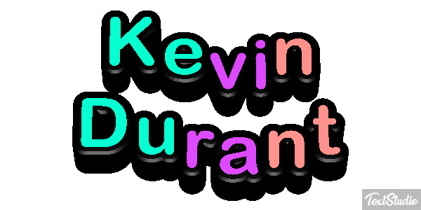 Kevin Durant Efecto de texto