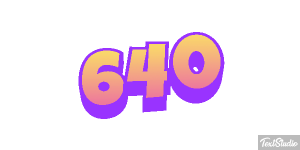 640 Metin efekti