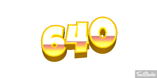 640 Metin efekti
