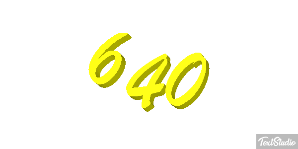 640 Metin efekti