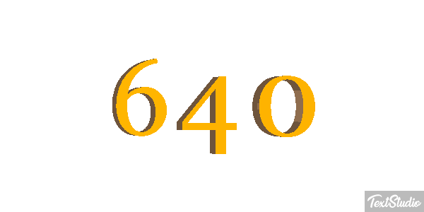640 Metin efekti