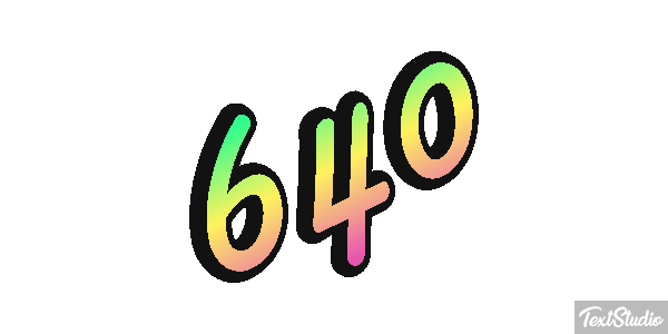 640 Metin efekti