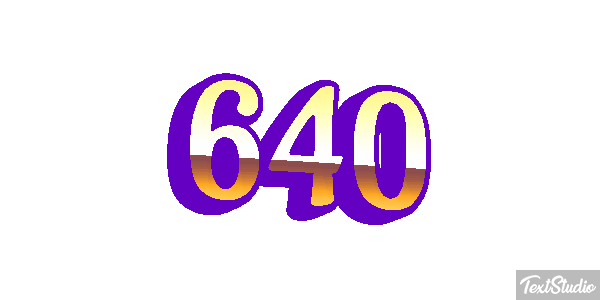 640 Metin efekti