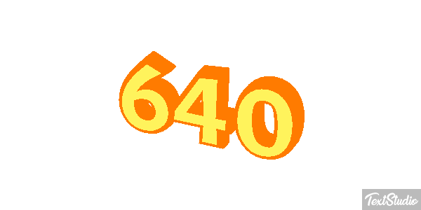 640 Metin efekti