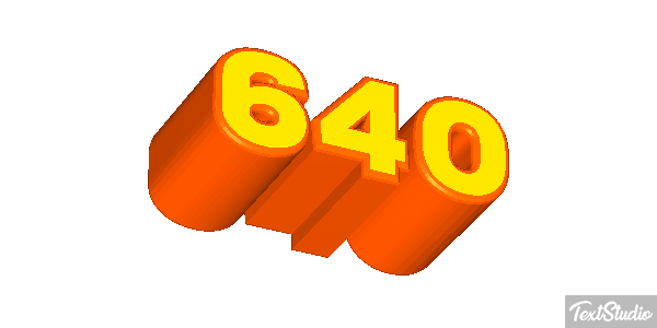 640 Metin efekti