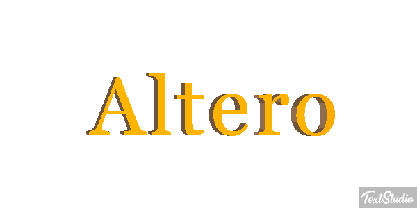 Altero Tekst effect
