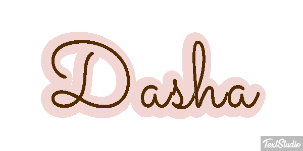 Dasha Text effect