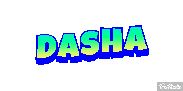 Dasha Text effect
