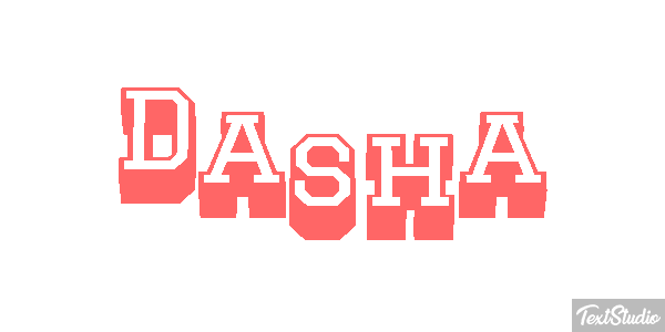 Dasha Text effect