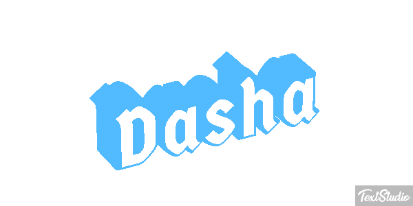 Dasha Text effect