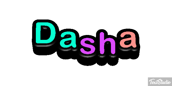 Dasha Text effect